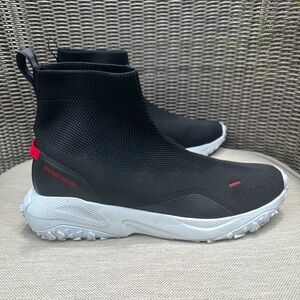 HUGO HIGH-TOP SOCK TRAINERS WITH LOGO DETAILS. Size 9, Men’s.